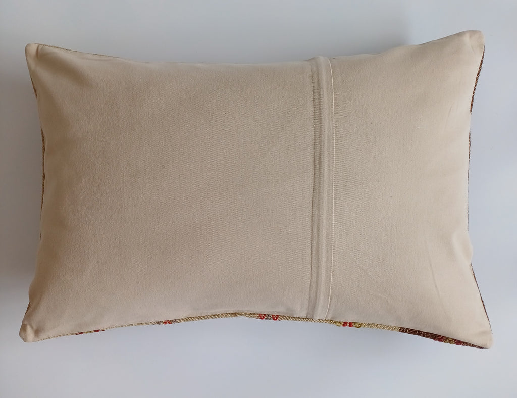 Handmade Turkish Rug Cushion Cover 24''x16'' / 60x40 CM