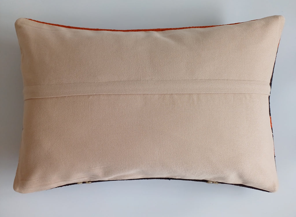 Multicolour Turkish Rug Cushion Cover 24''x16'' / 60x40 CM