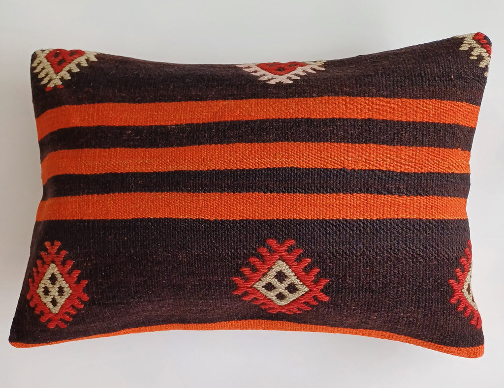 Multicolour Turkish Rug Cushion Cover 24''x16'' / 60x40 CM