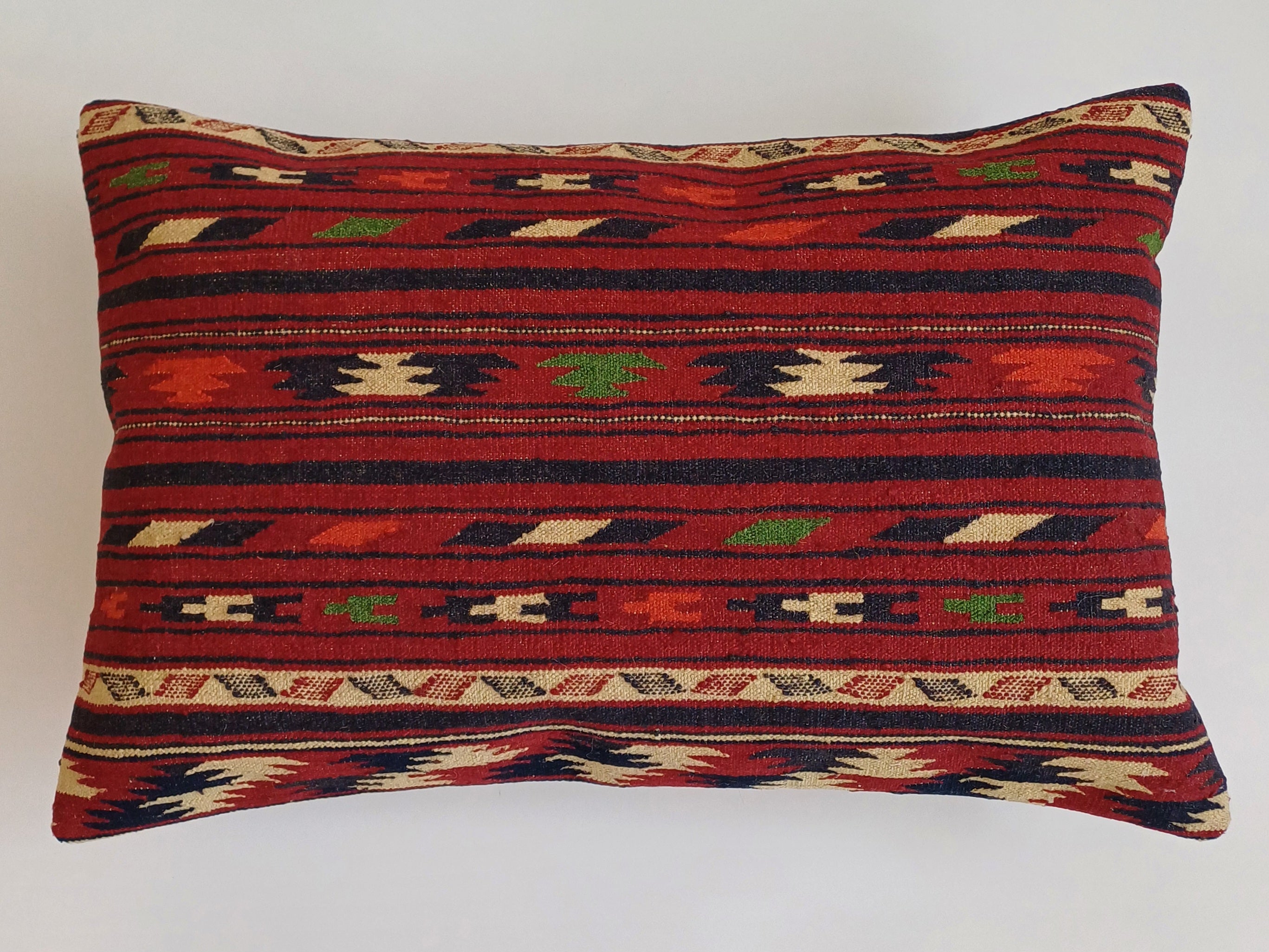 Multicolour Turkish Rug Cushion Cover 24''x16'' / 60x40 CM