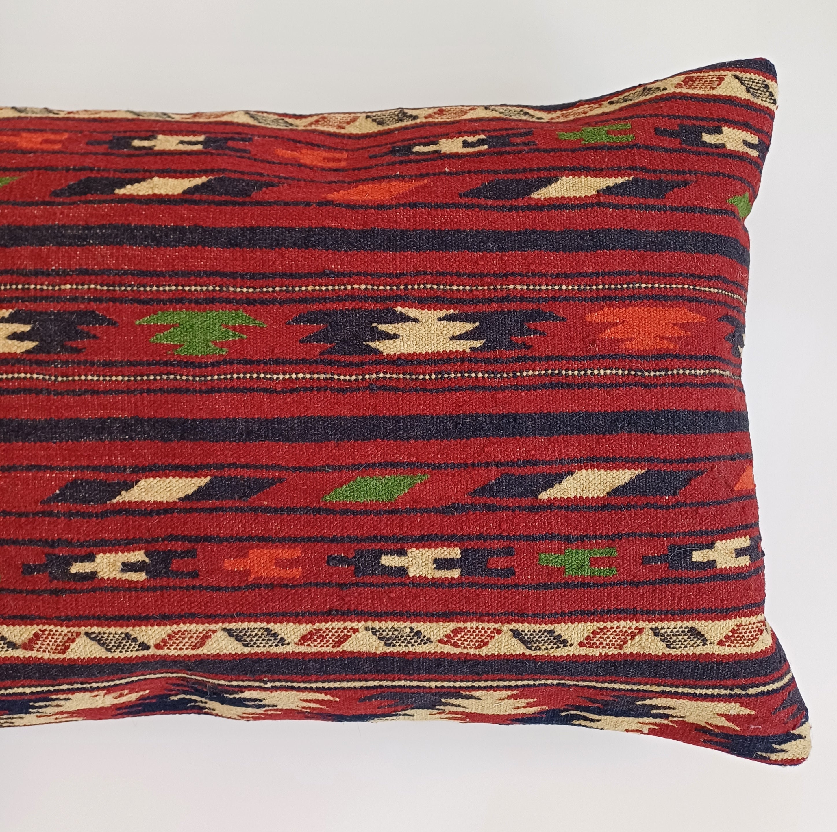 Multicolour Turkish Rug Cushion Cover 24''x16'' / 60x40 CM