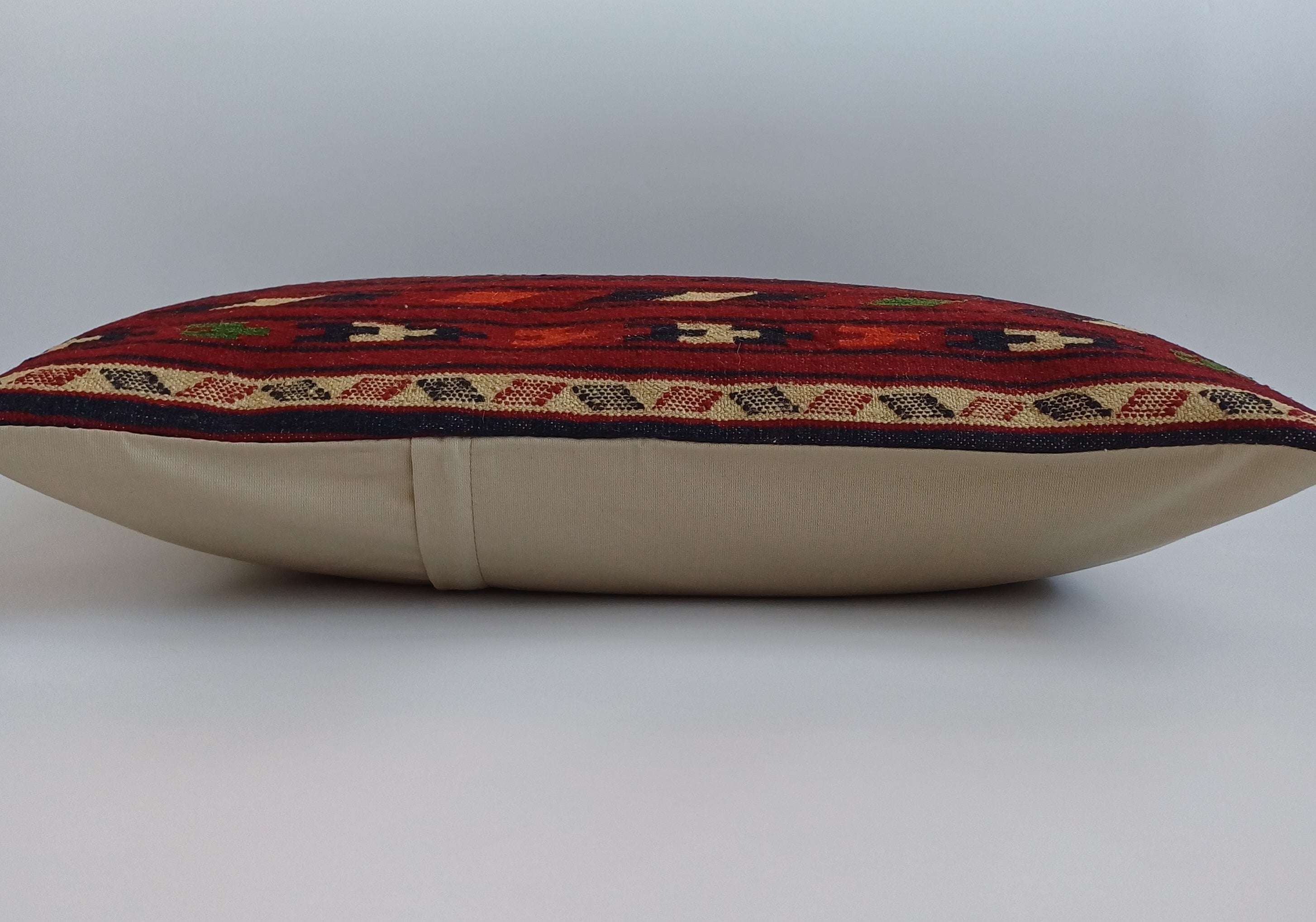 Multicolour Turkish Rug Cushion Cover 24''x16'' / 60x40 CM
