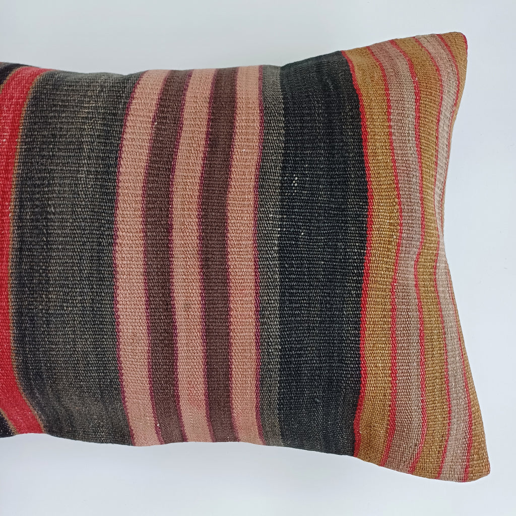 Multicolour Turkish Rug Cushion Cover 24''x16'' / 60x40 CM