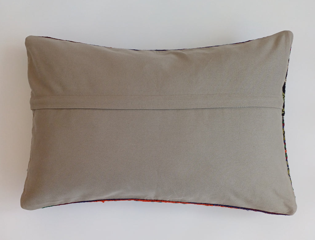 Multicolour Turkish Rug Cushion Cover 24''x16'' / 60x40 CM