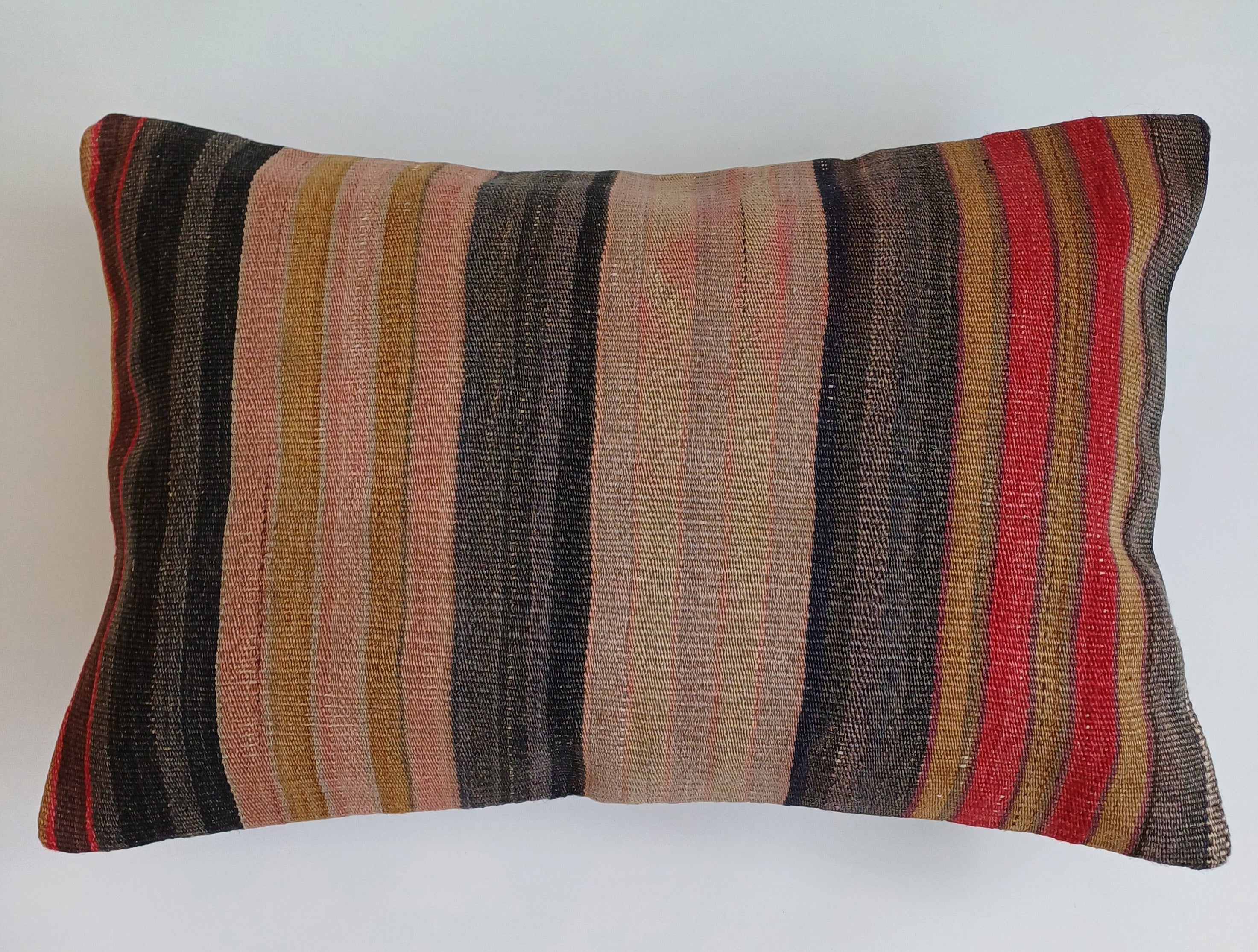 Multicolour Turkish Rug Cushion Cover 24''x16'' / 60x40 CM