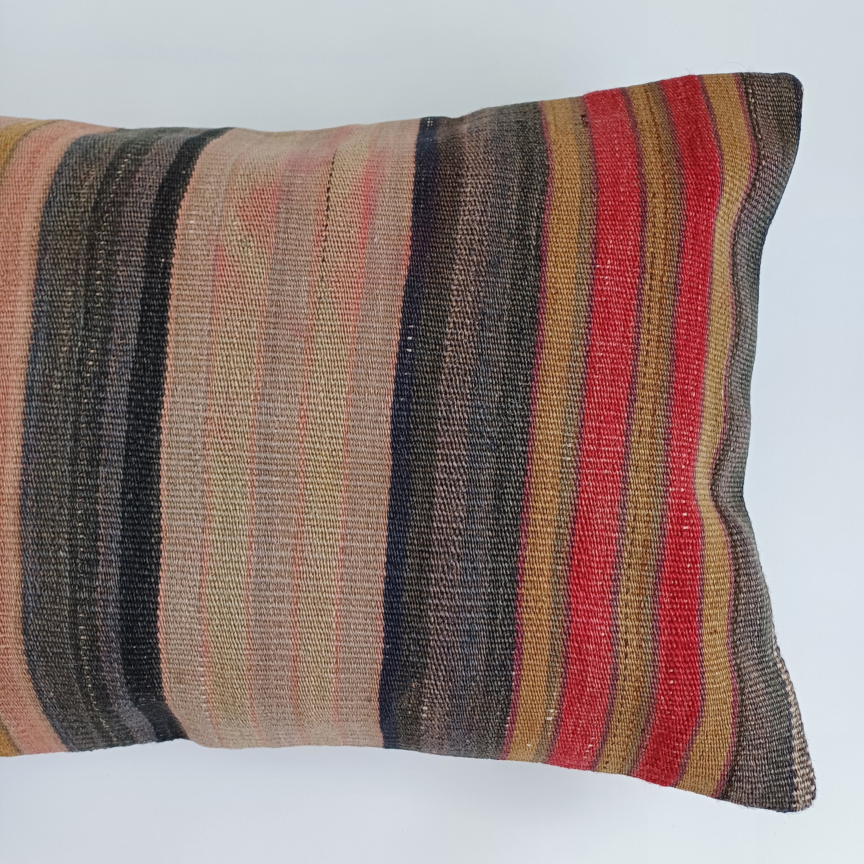 Multicolour Turkish Rug Cushion Cover 24''x16'' / 60x40 CM