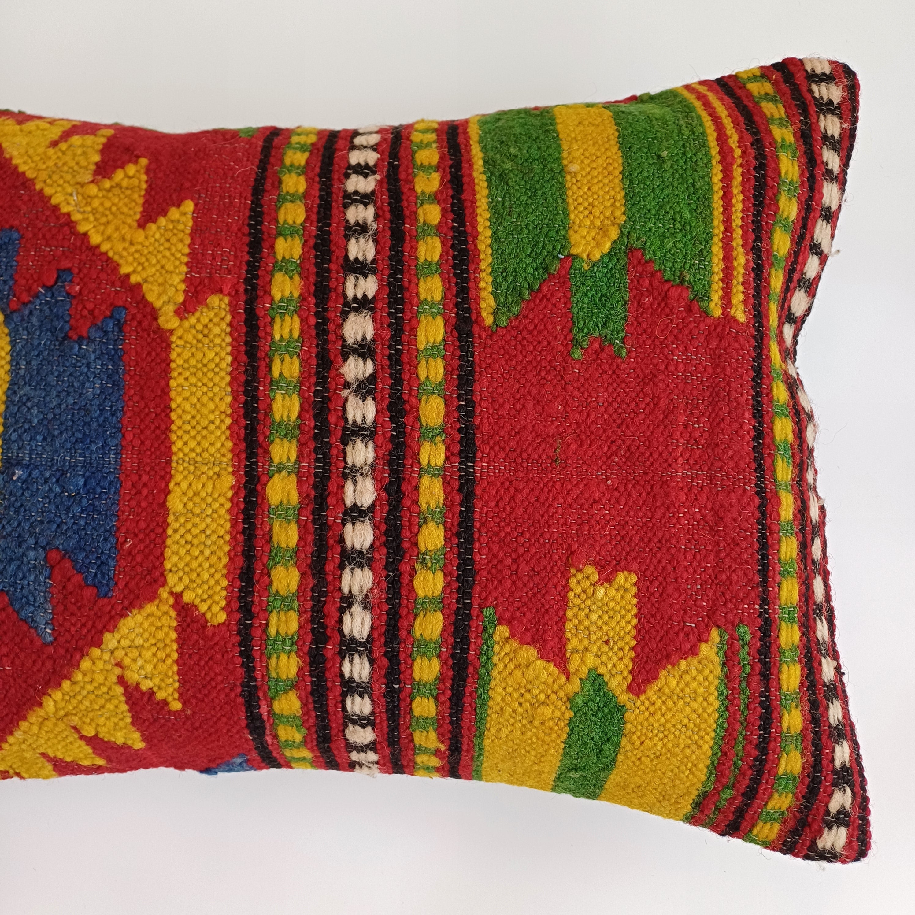 Multicolour Turkish Rug Cushion Cover 24''x16'' / 60x40 CM