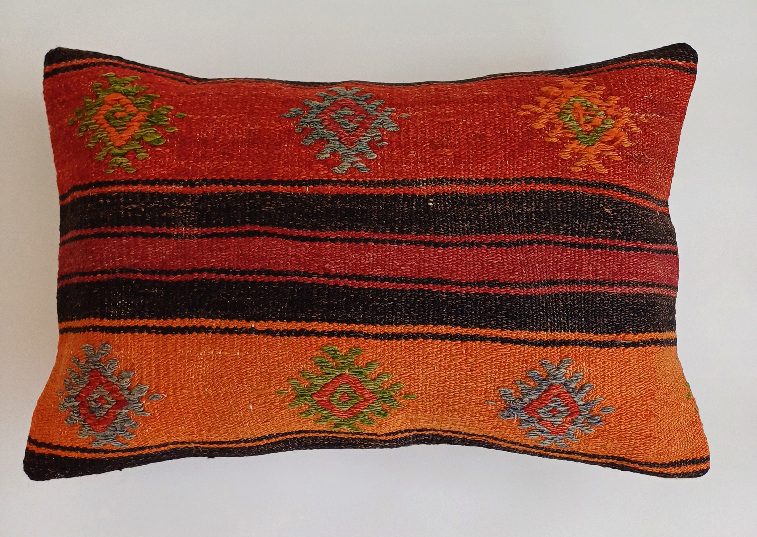 Multicolour Turkish Rug Cushion Cover 24''x16'' / 60x40 CM