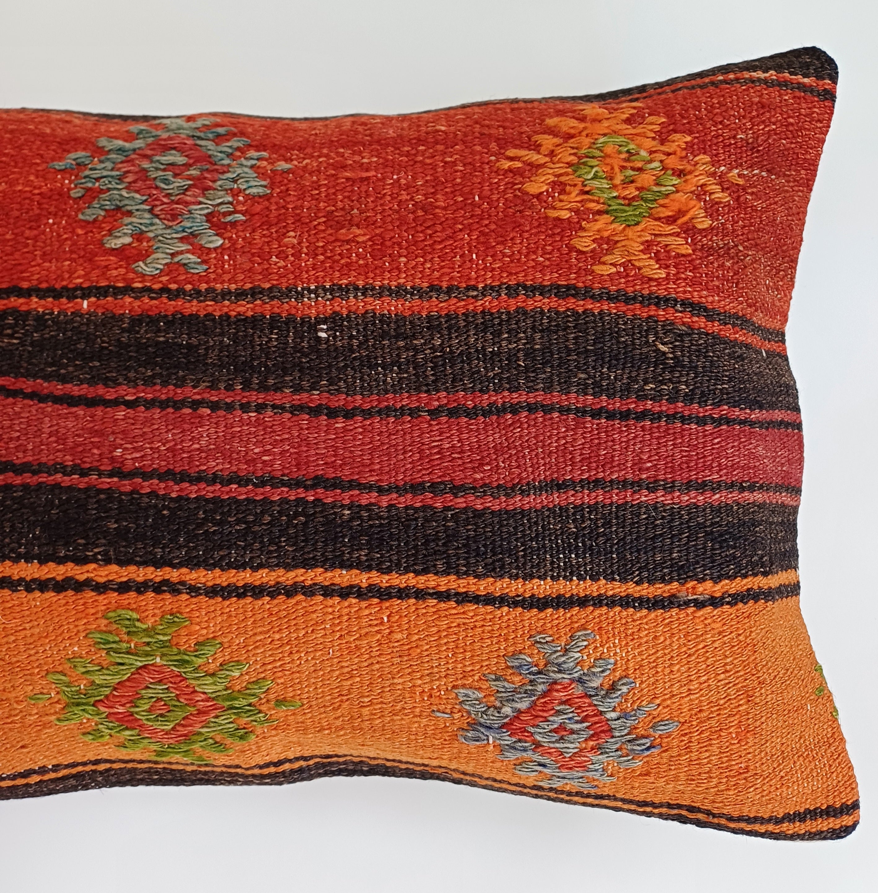 Multicolour Turkish Rug Cushion Cover 24''x16'' / 60x40 CM