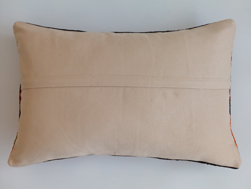 Multicolour Turkish Rug Cushion Cover 24''x16'' / 60x40 CM