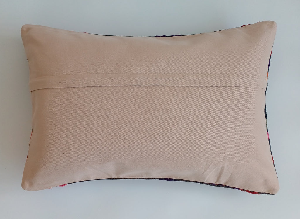 Multicolour Turkish Rug Cushion Cover 24''x16'' / 60x40 CM