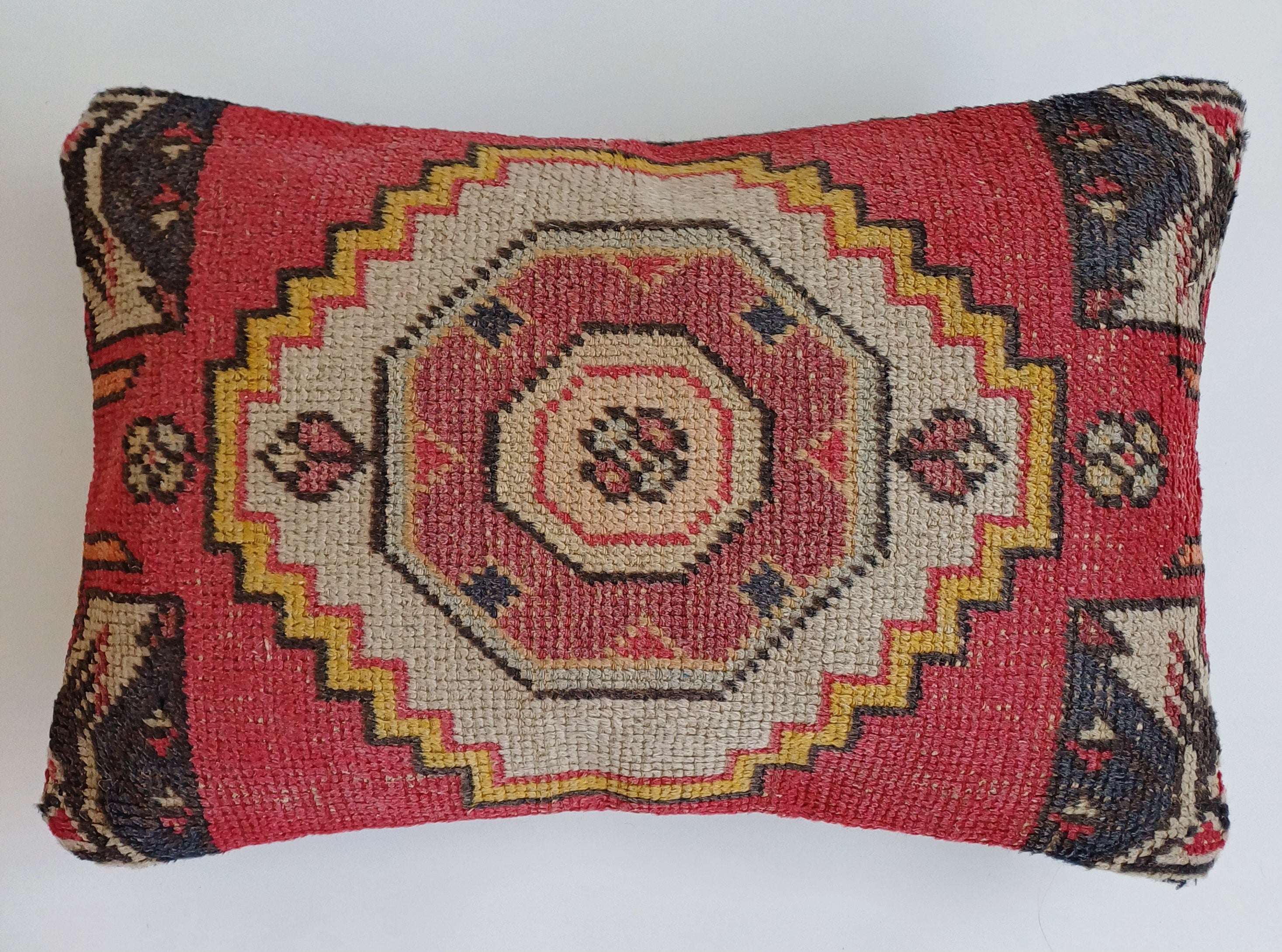 Multicolour Turkish Rug Cushion Cover 24''x16'' / 60x40 CM