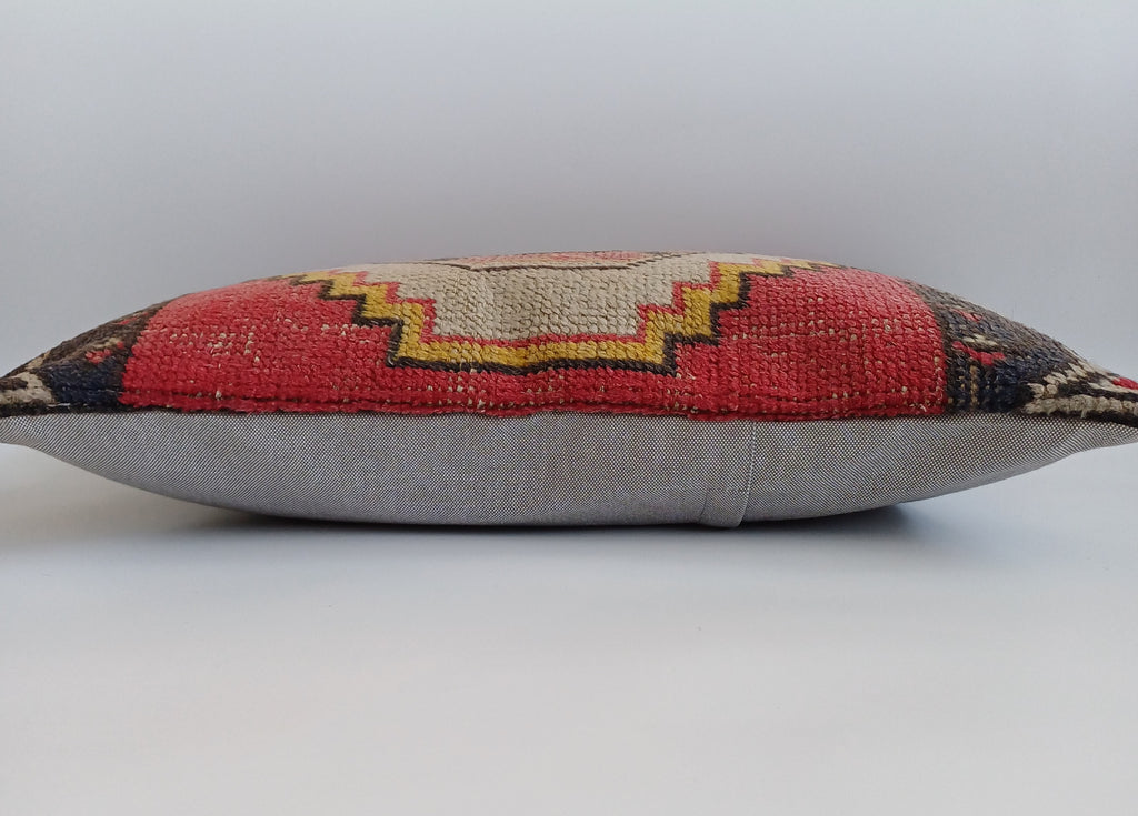Multicolour Turkish Rug Cushion Cover 24''x16'' / 60x40 CM