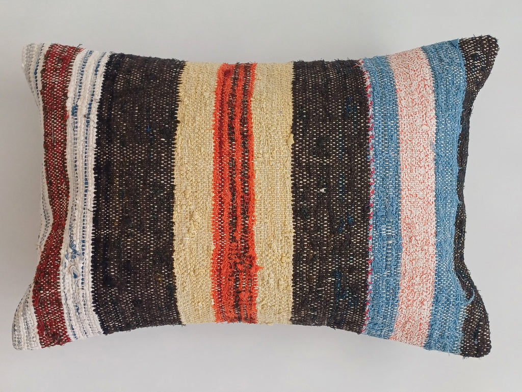 Multicolour Turkish Rug Cushion Cover 24''x16'' / 60x40 CM