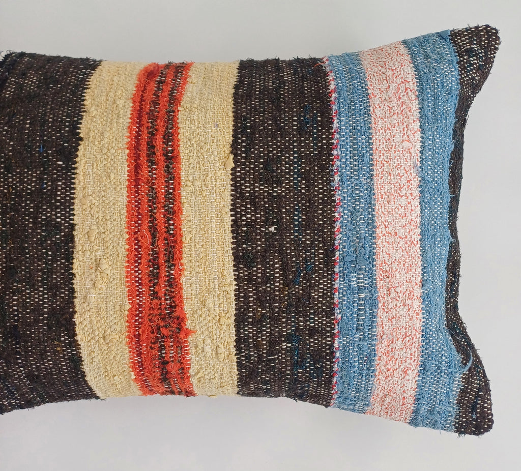 Multicolour Turkish Rug Cushion Cover 24''x16'' / 60x40 CM