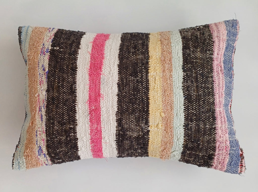 Multicolour Turkish Rug Cushion Cover 24''x16'' / 60x40 CM