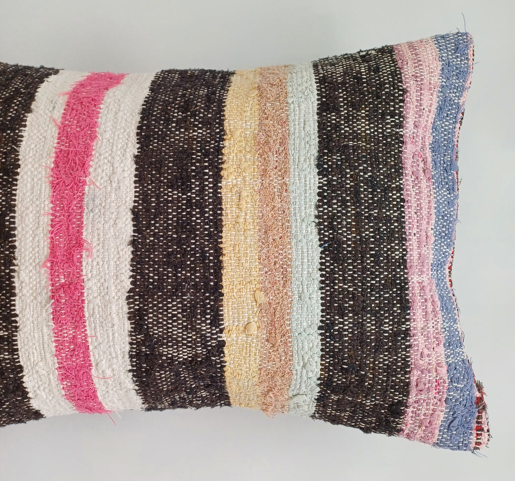 Multicolour Turkish Rug Cushion Cover 24''x16'' / 60x40 CM