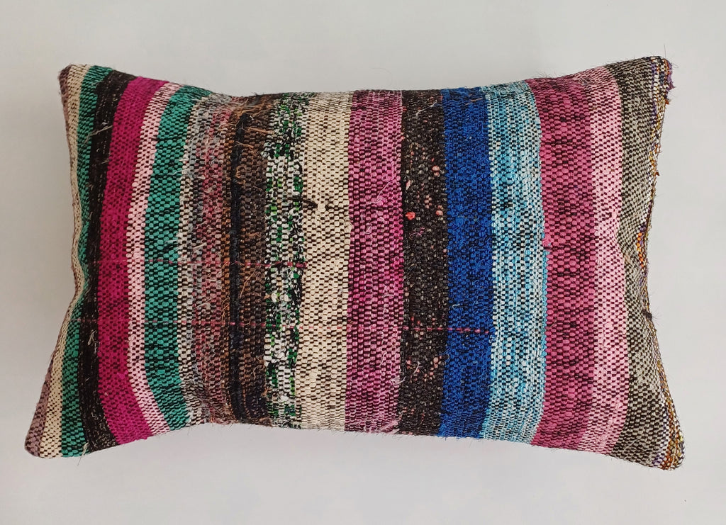 Multicolour Turkish Rug Cushion Cover 24''x16'' / 60x40 CM