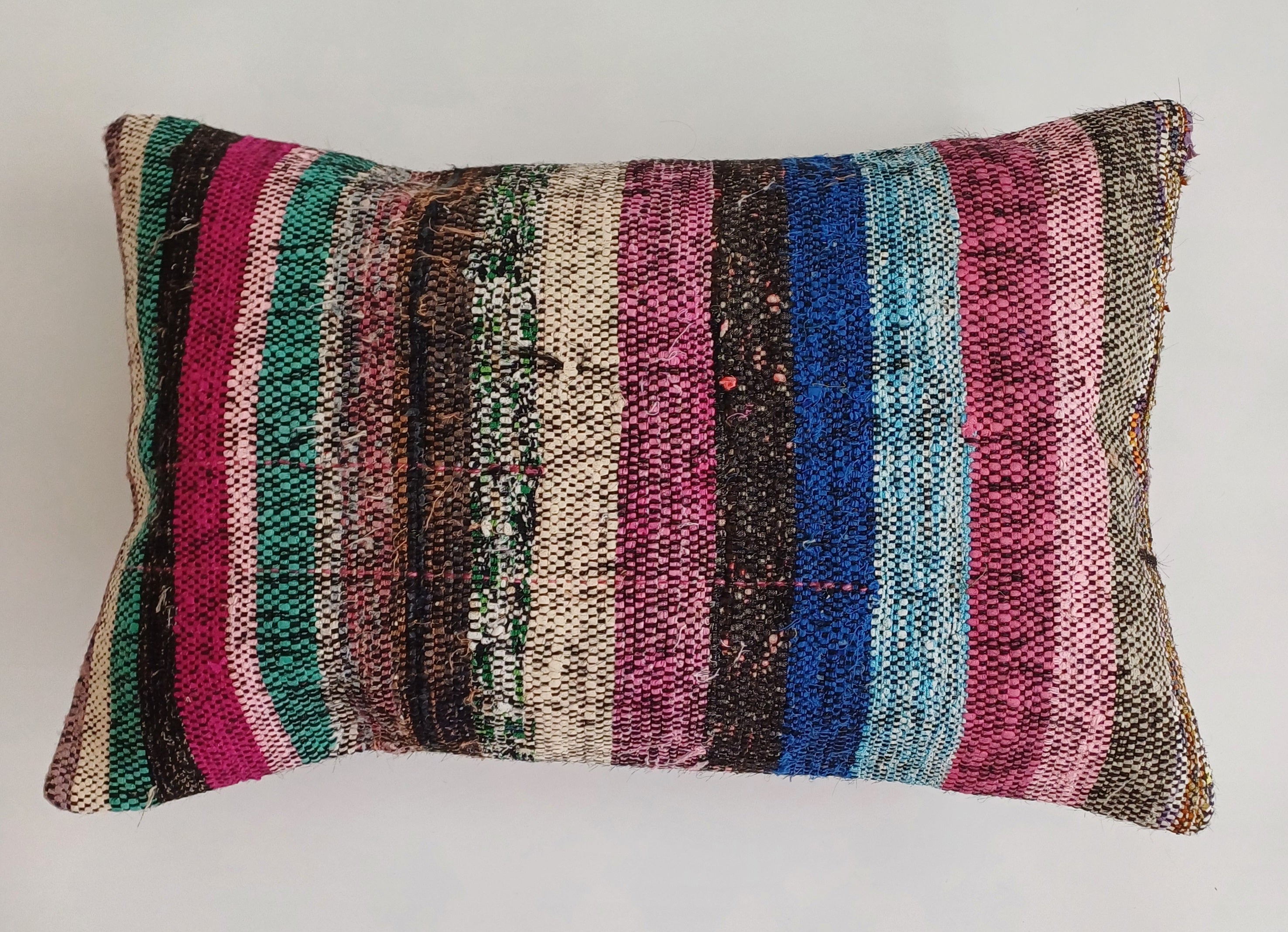 Multicolour Turkish Rug Cushion Cover 24''x16'' / 60x40 CM