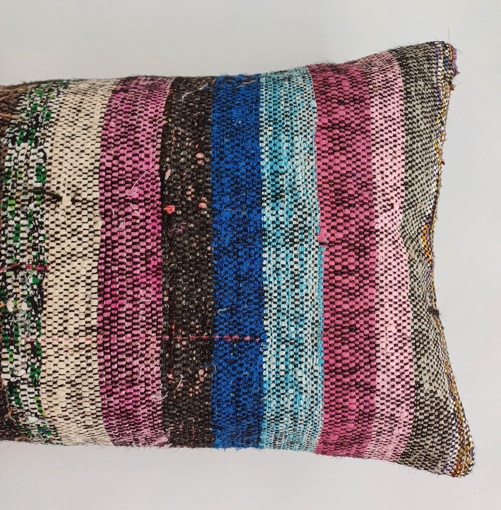 Multicolour Turkish Rug Cushion Cover 24''x16'' / 60x40 CM