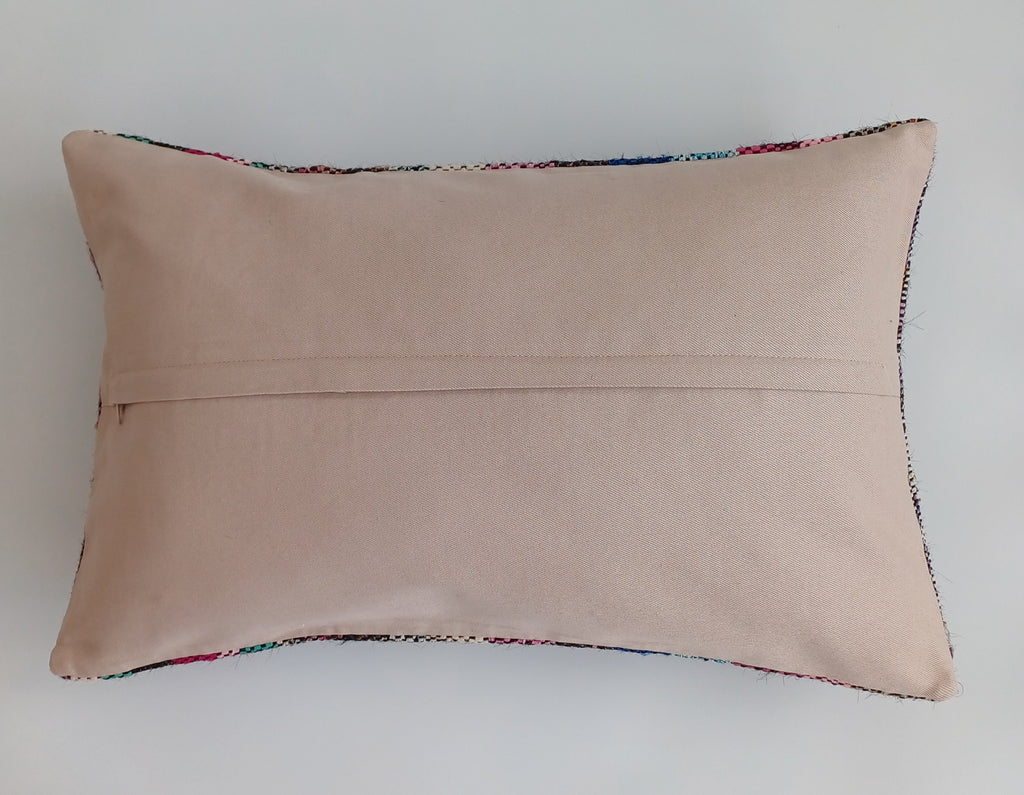 Multicolour Turkish Rug Cushion Cover 24''x16'' / 60x40 CM