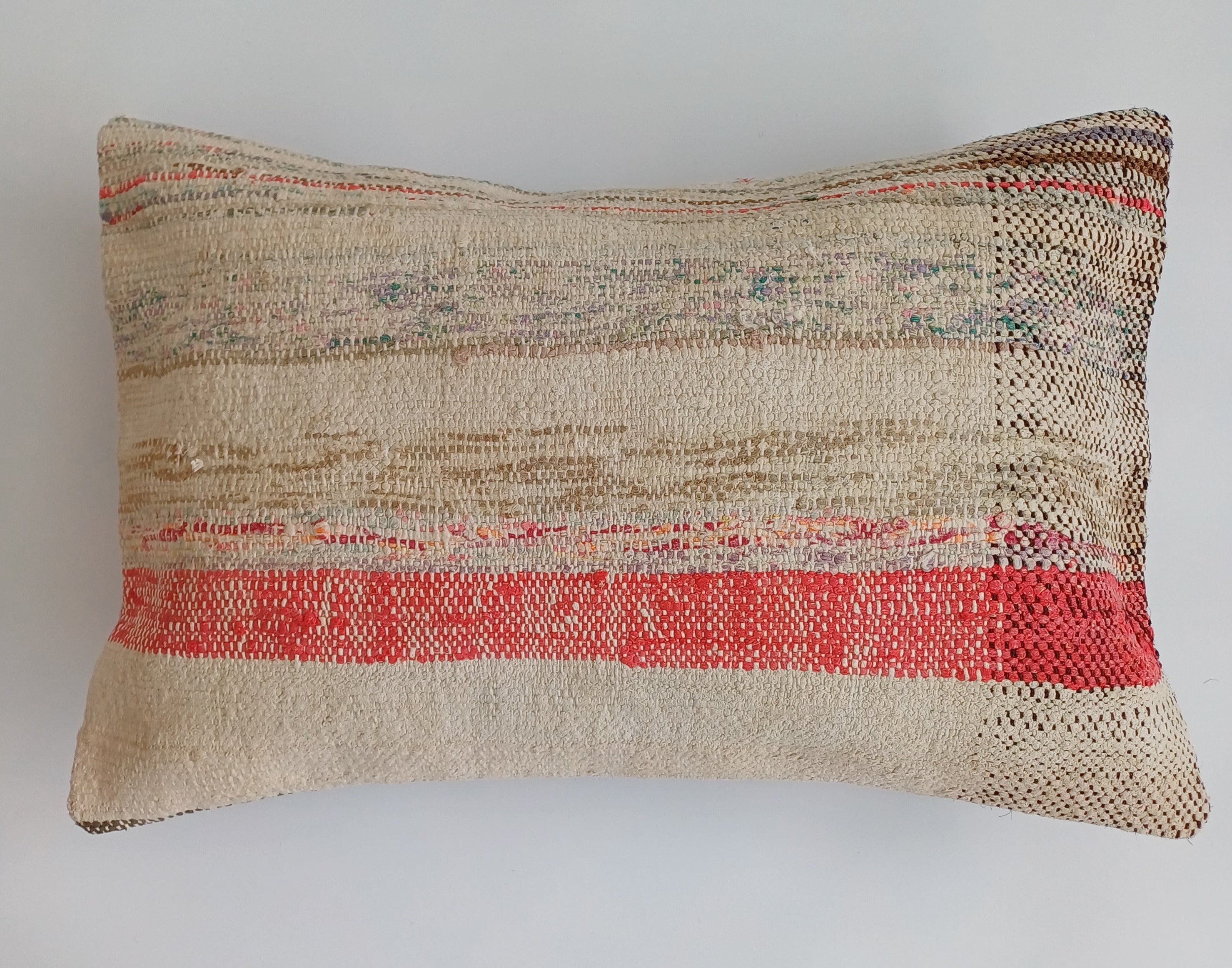 Multicolour Turkish Rug Cushion Cover 24''x16'' / 60x40 CM