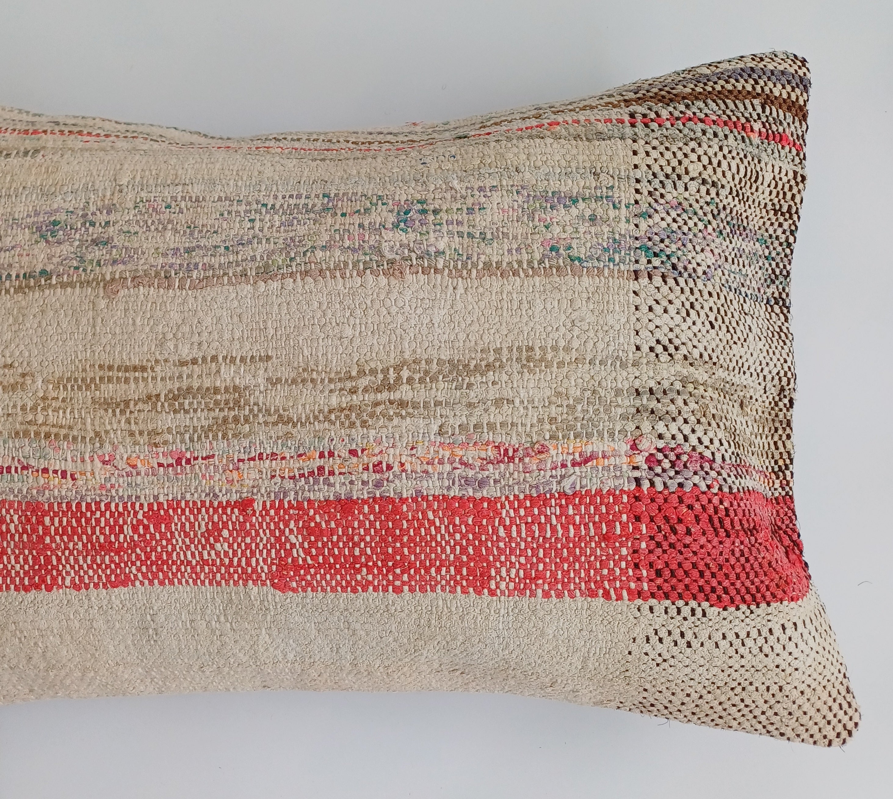 Multicolour Turkish Rug Cushion Cover 24''x16'' / 60x40 CM