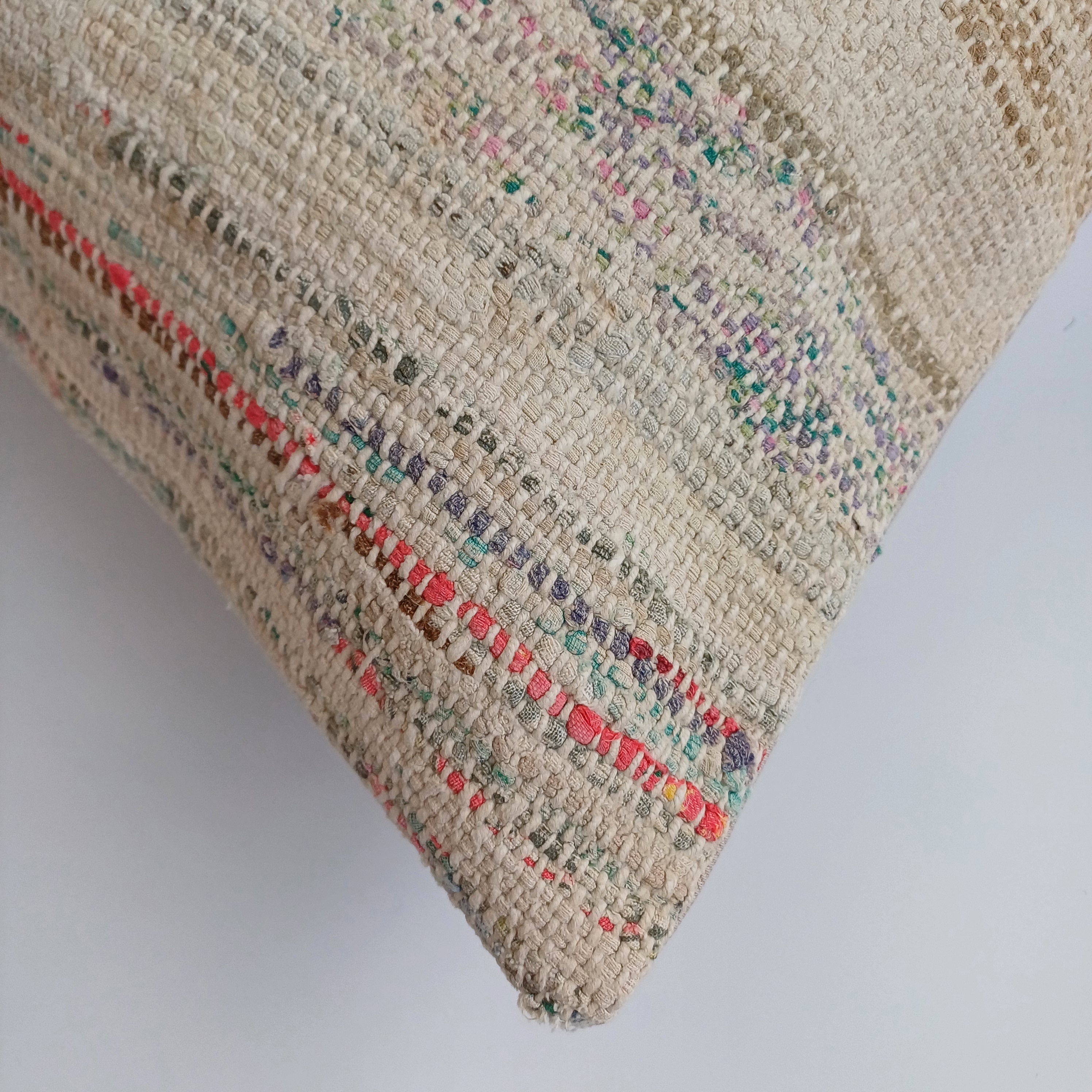 Multicolour Turkish Rug Cushion Cover 24''x16'' / 60x40 CM