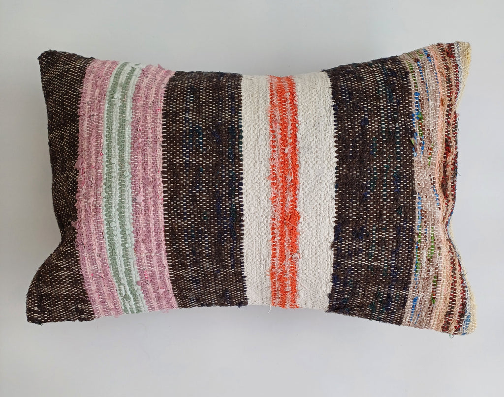 Multicolour Turkish Rug Cushion Cover 24''x16'' / 60x40 CM