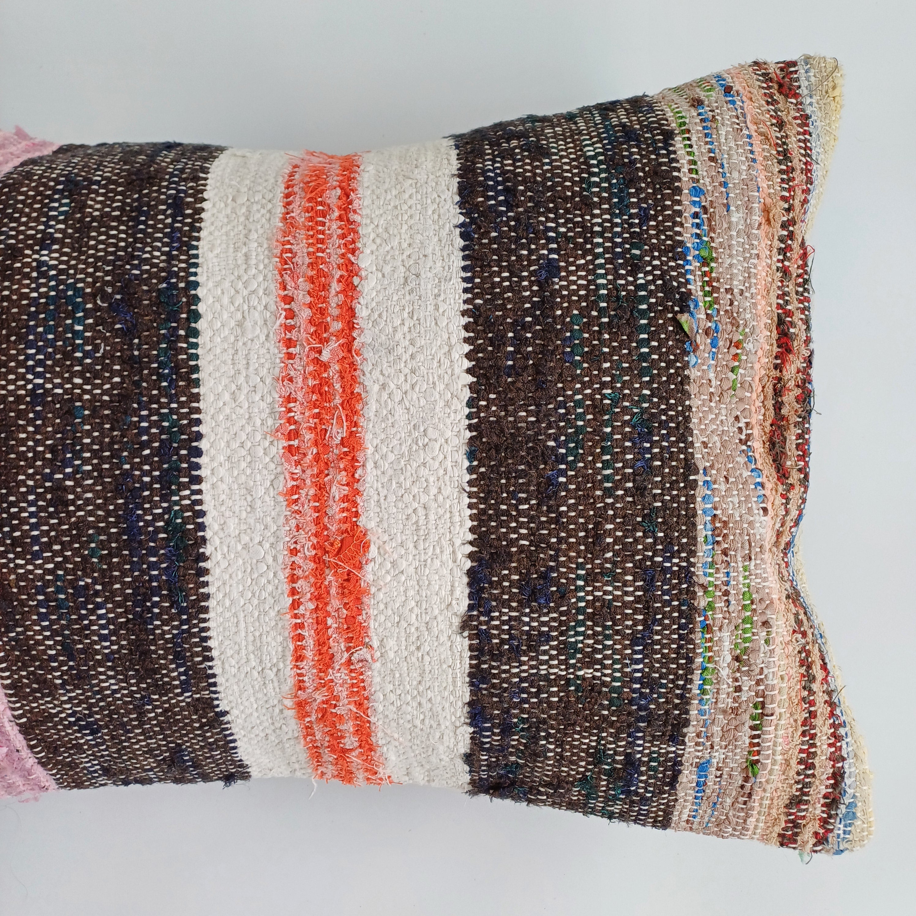 Multicolour Turkish Rug Cushion Cover 24''x16'' / 60x40 CM
