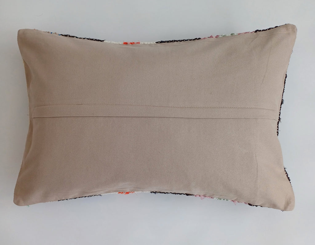 Multicolour Turkish Rug Cushion Cover 24''x16'' / 60x40 CM