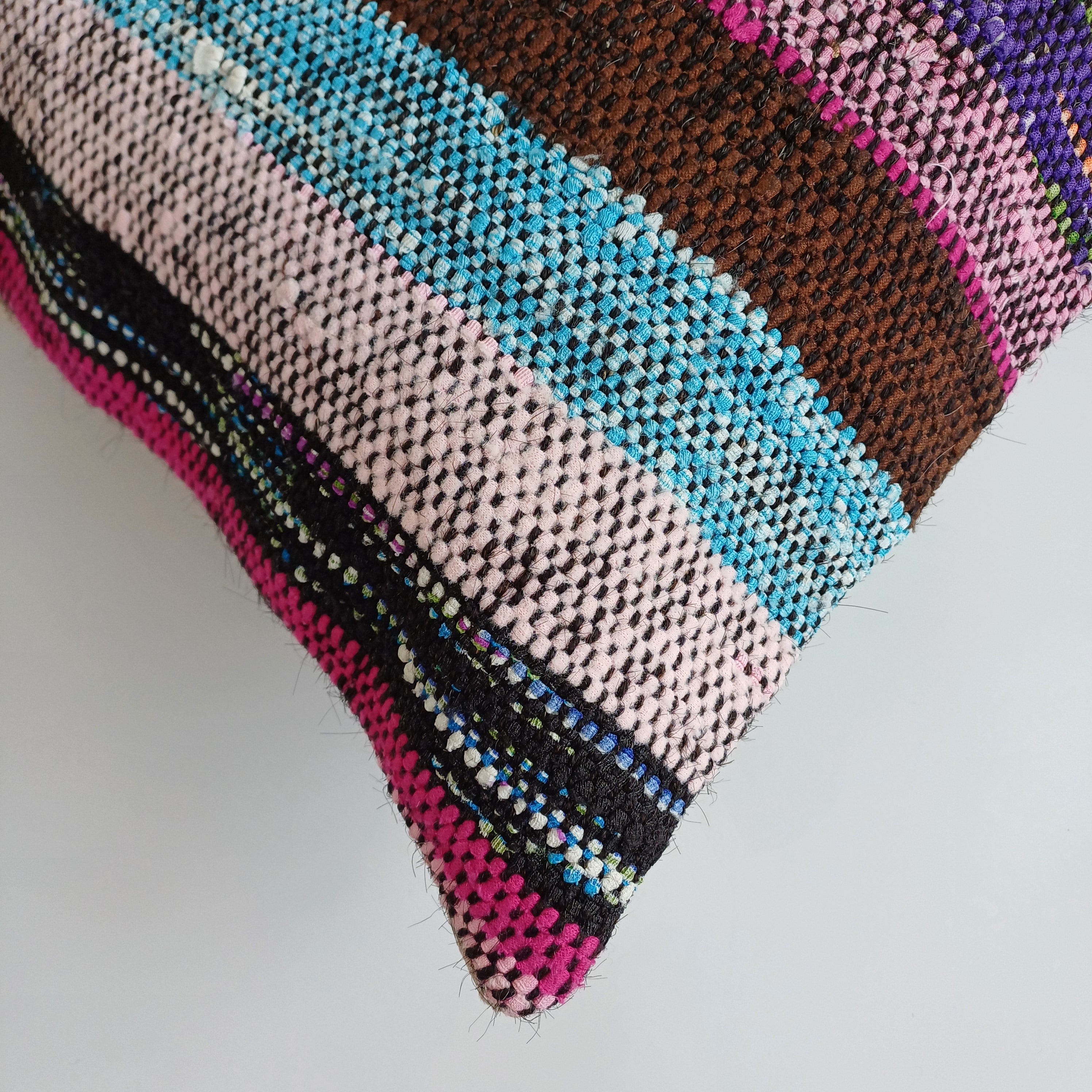 Multicolour Turkish Rug Cushion Cover 24''x16'' / 60x40 CM