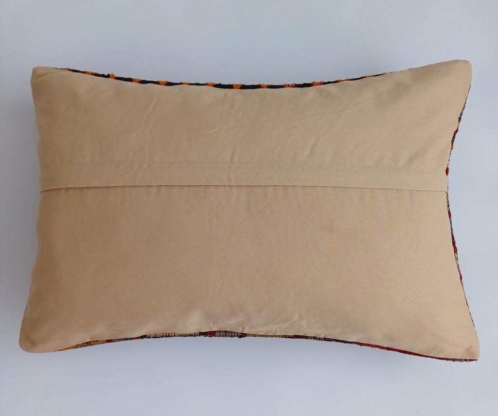 Multicolour Turkish Rug Cushion Cover 24''x16'' / 60x40 CM