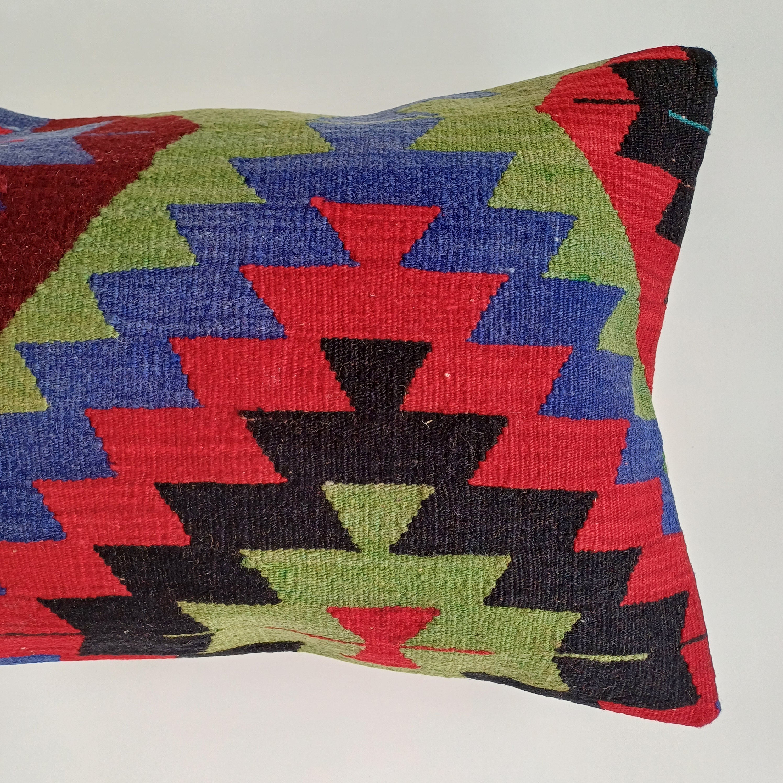 Multicolour Turkish Rug Cushion Cover 24''x16'' / 60x40 CM