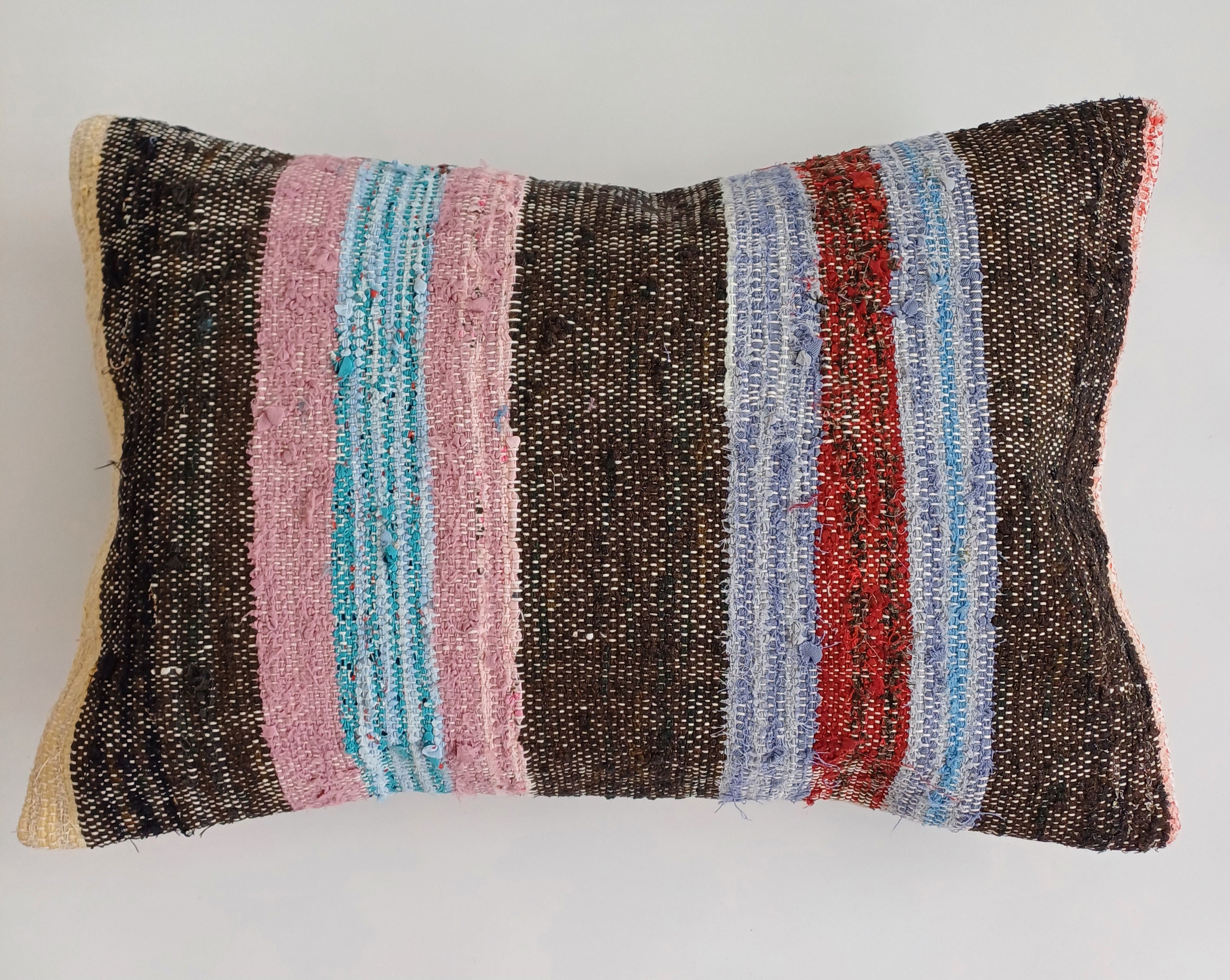 Multicolour Turkish Rug Cushion Cover 24''x16'' / 60x40 CM