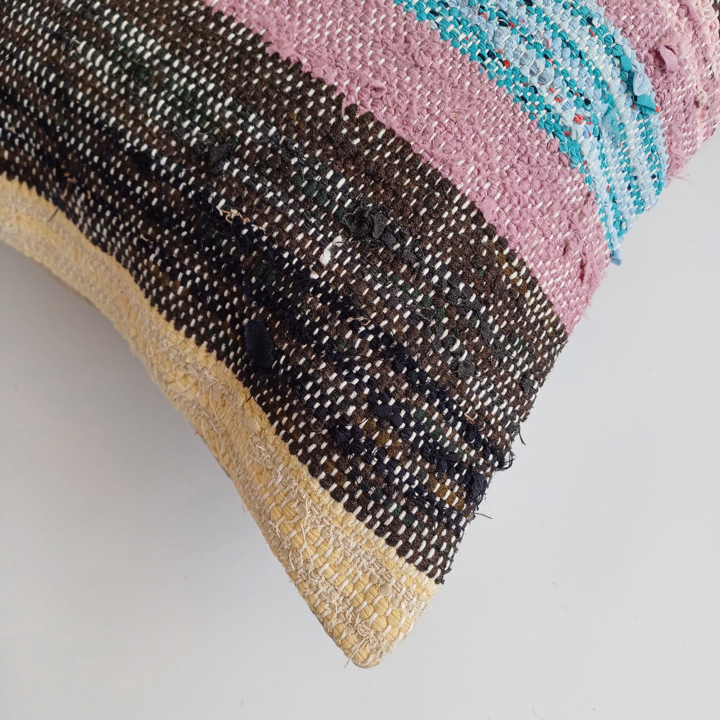 Multicolour Turkish Rug Cushion Cover 24''x16'' / 60x40 CM