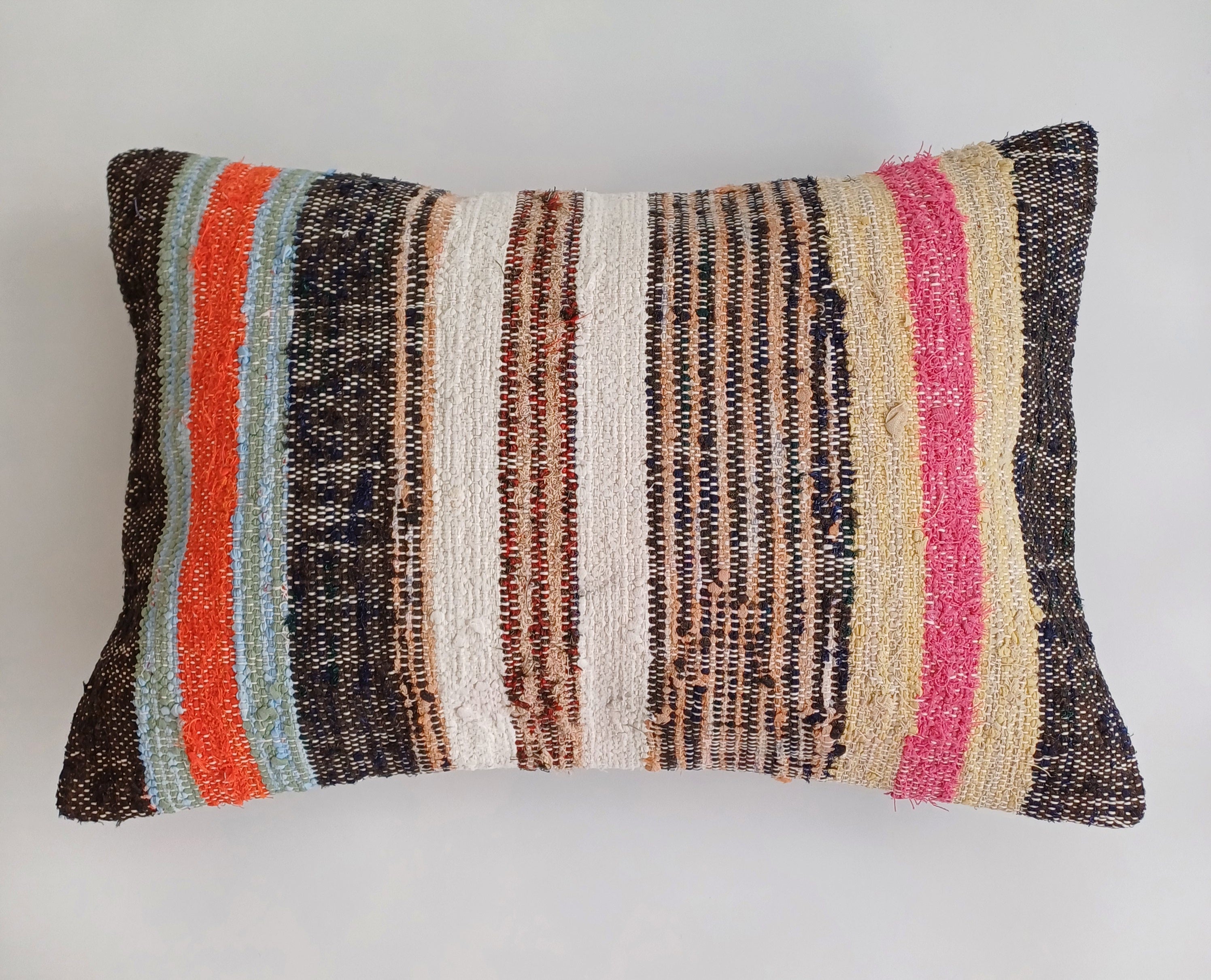 Multicolour Turkish Rug Cushion Cover 24''x16'' / 60x40 CM