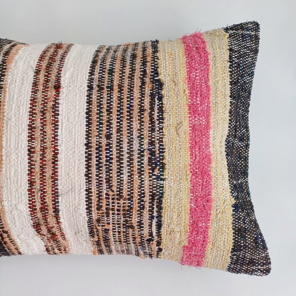 Multicolour Turkish Rug Cushion Cover 24''x16'' / 60x40 CM