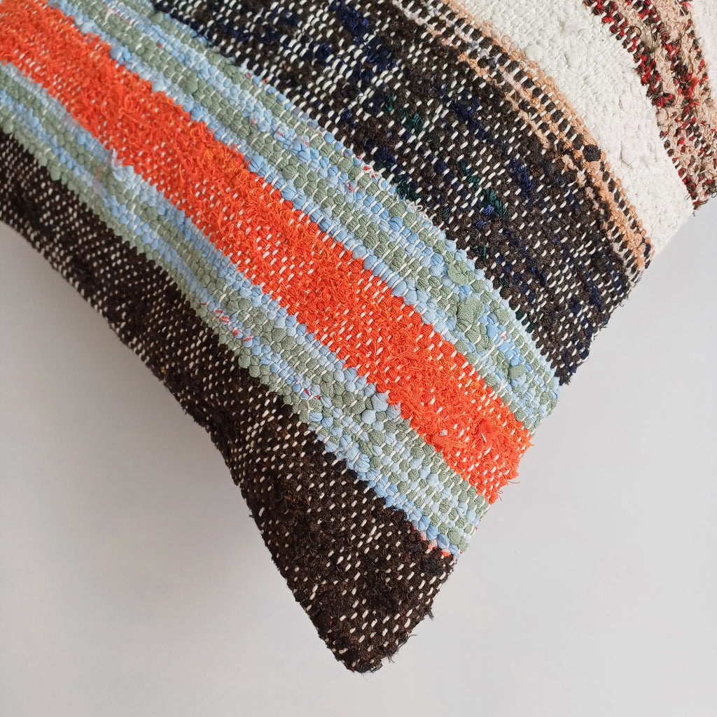 Multicolour Turkish Rug Cushion Cover 24''x16'' / 60x40 CM
