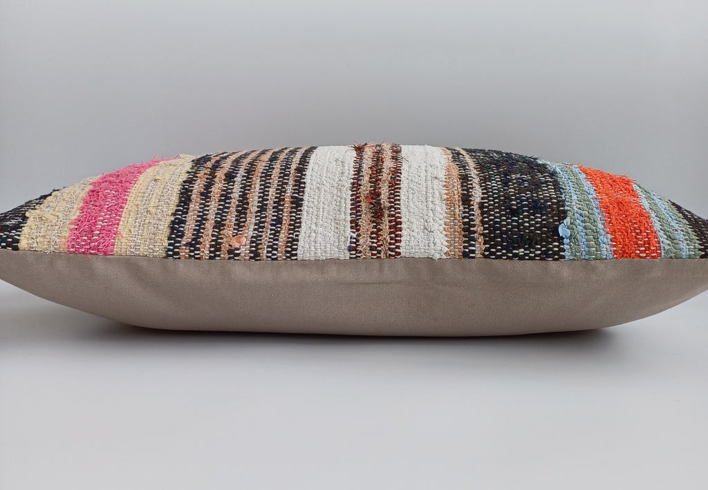 Multicolour Turkish Rug Cushion Cover 24''x16'' / 60x40 CM