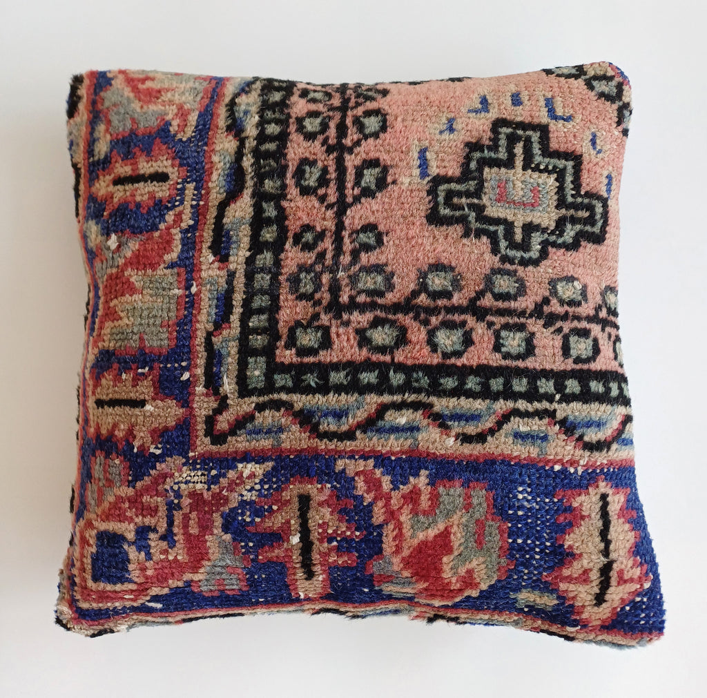 Handmade Carpet Cushion Cover 16''x16'' / 40x40 CM