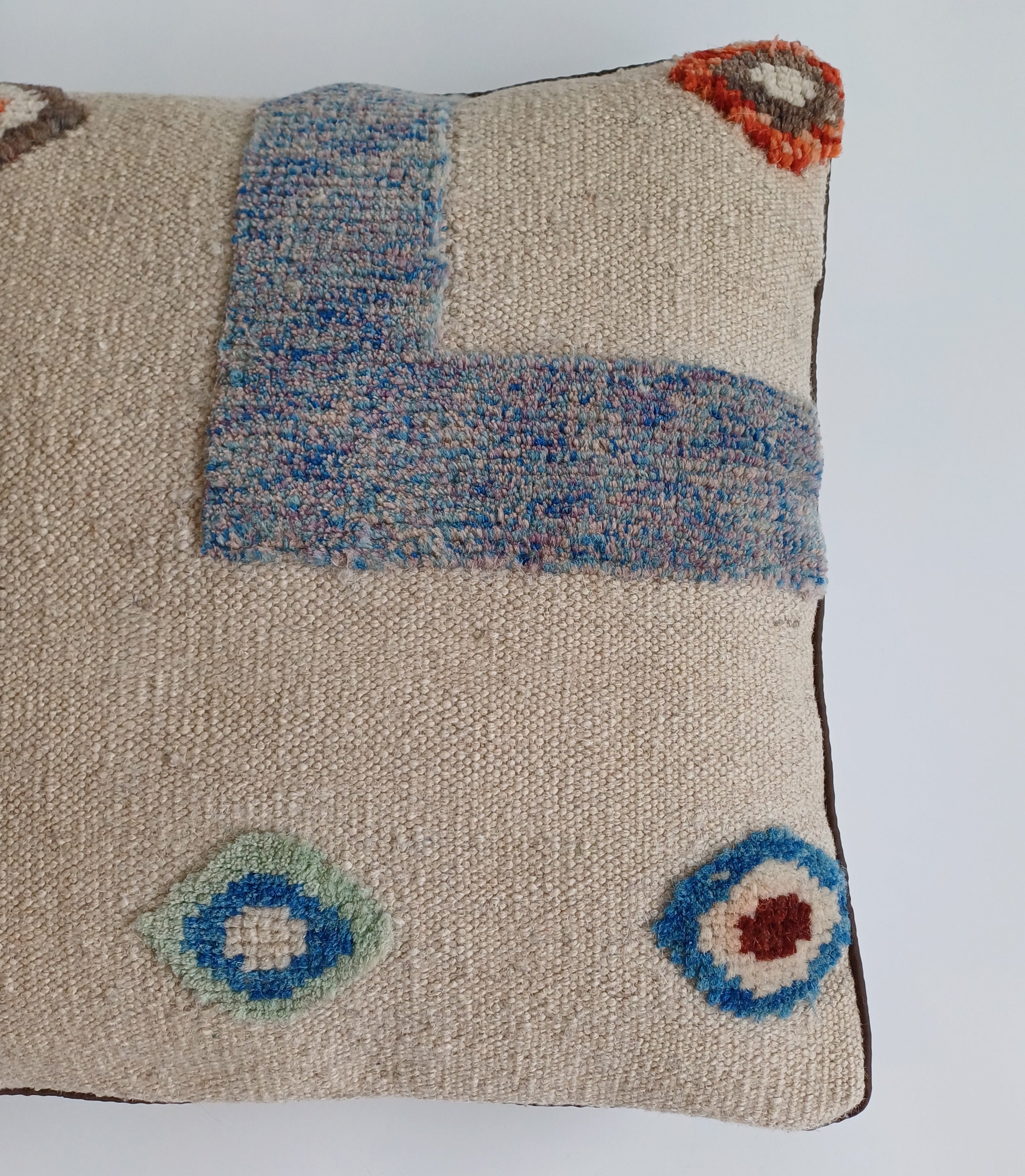 Handmade Afghan Rug Cushion Cover 18''x18'' / 45x45 CM