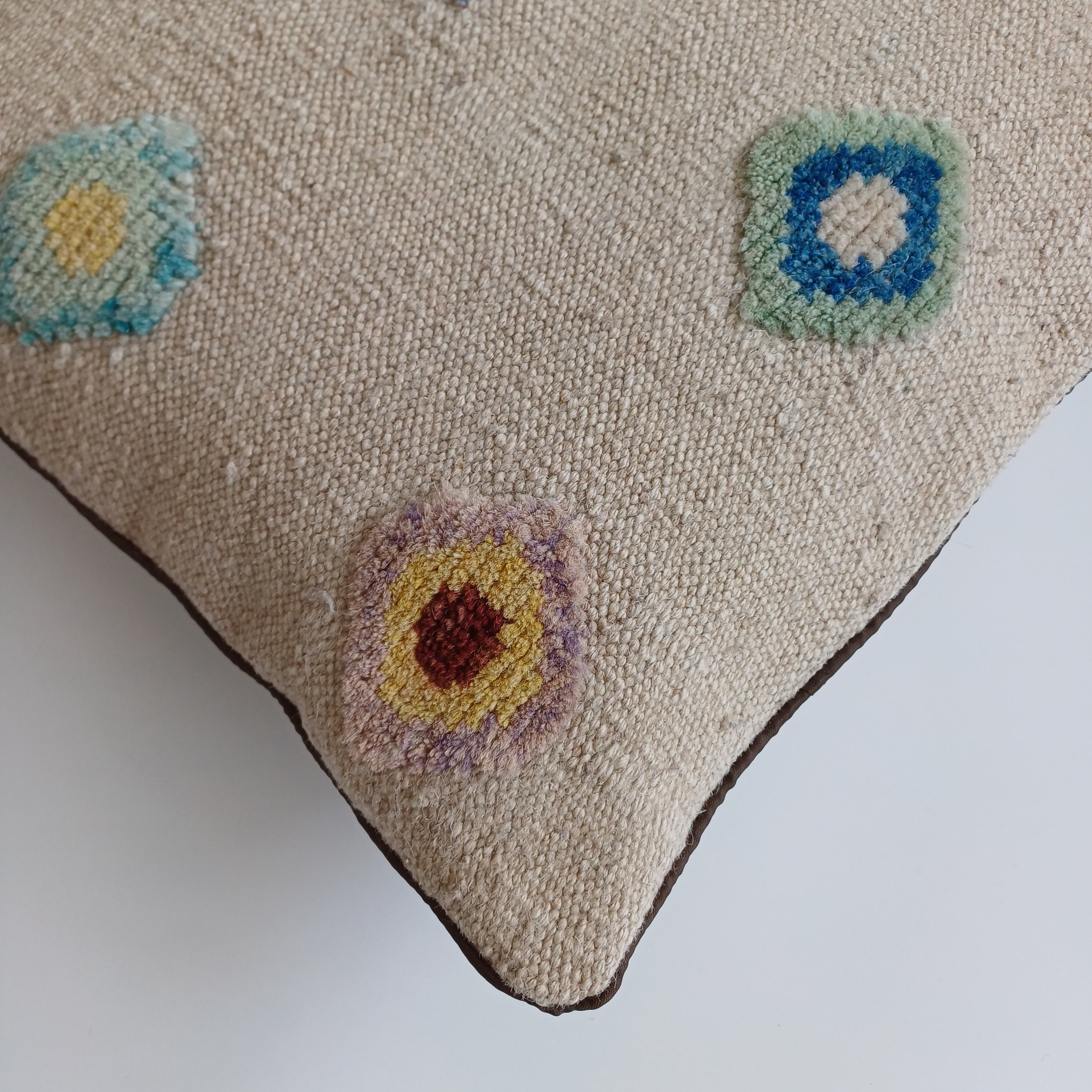 Handmade Afghan Rug Cushion Cover 18''x18'' / 45x45 CM