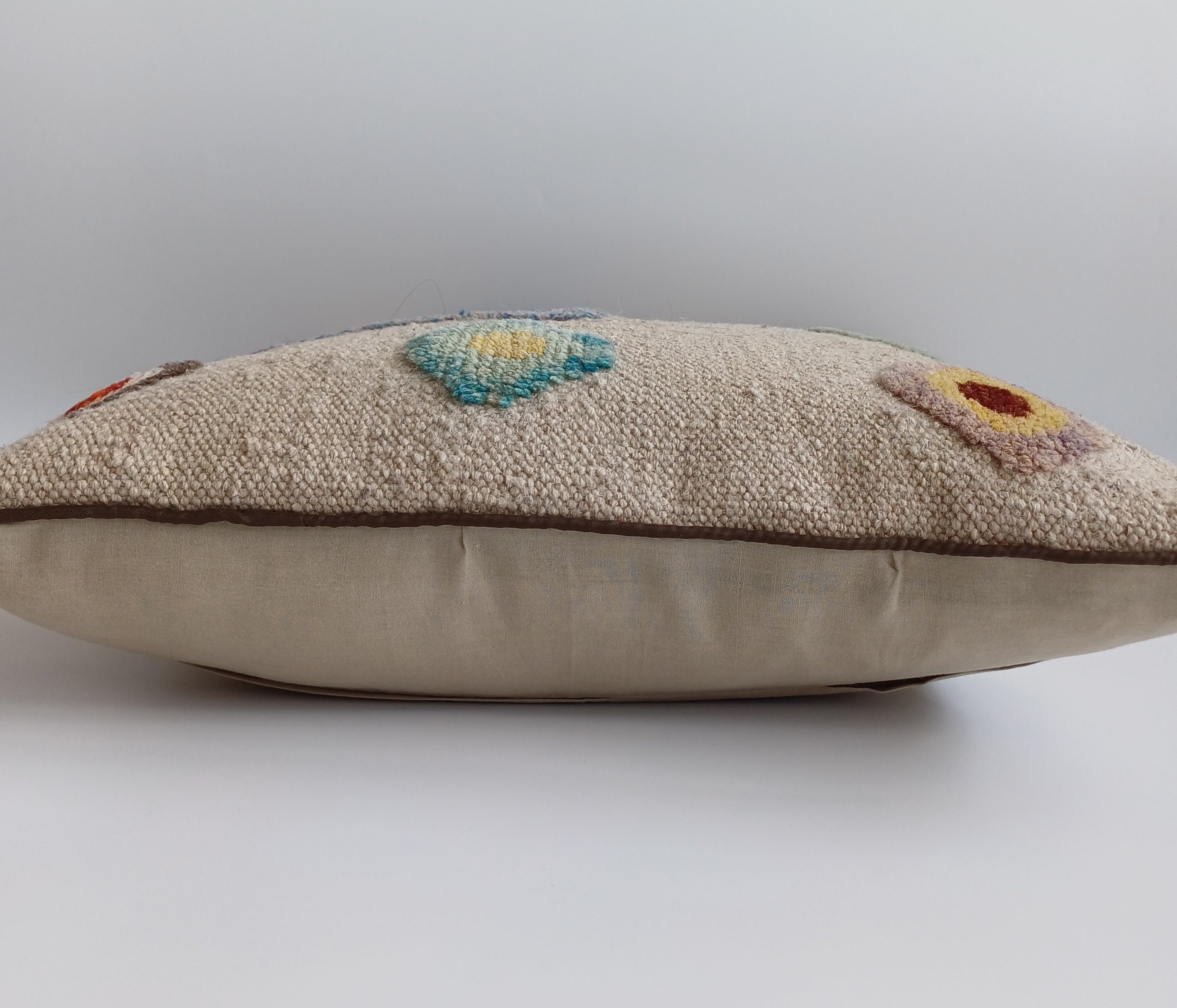 Handmade Afghan Rug Cushion Cover 18''x18'' / 45x45 CM