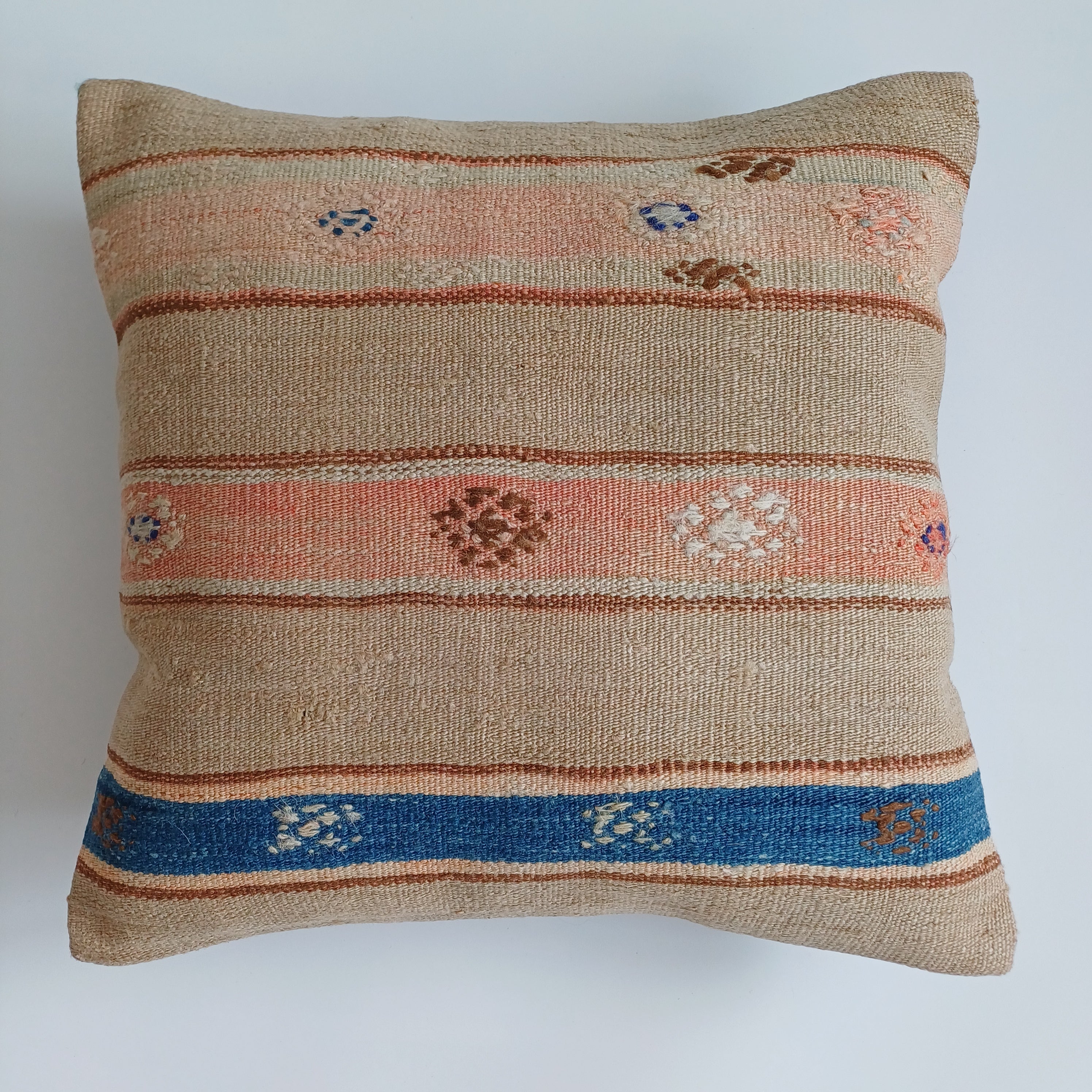 Handmade Vintage Cushion Cover 16''x16'' / 40x40 CM