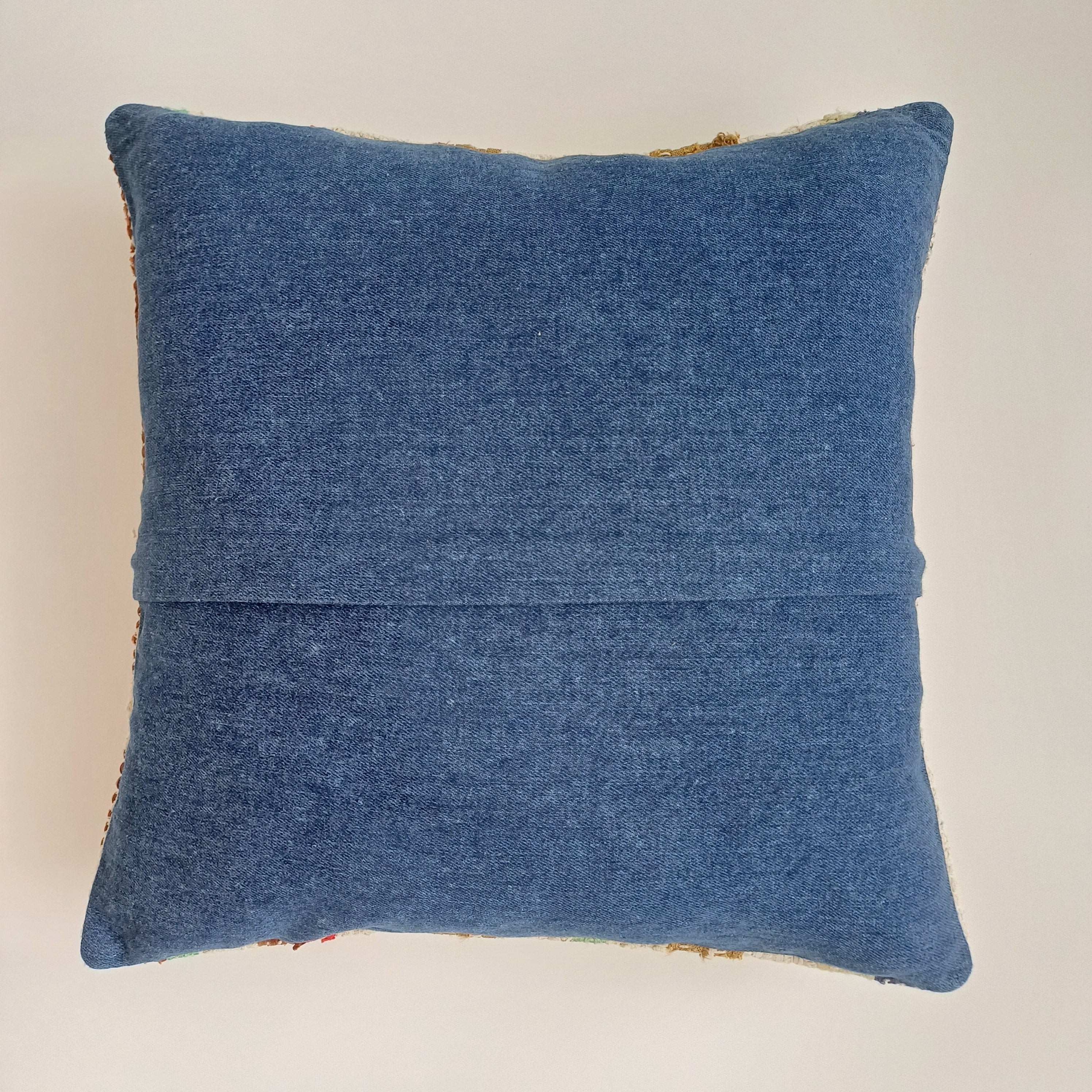 Handmade Vintage Cushion Cover 16''x16'' / 40x40 CM