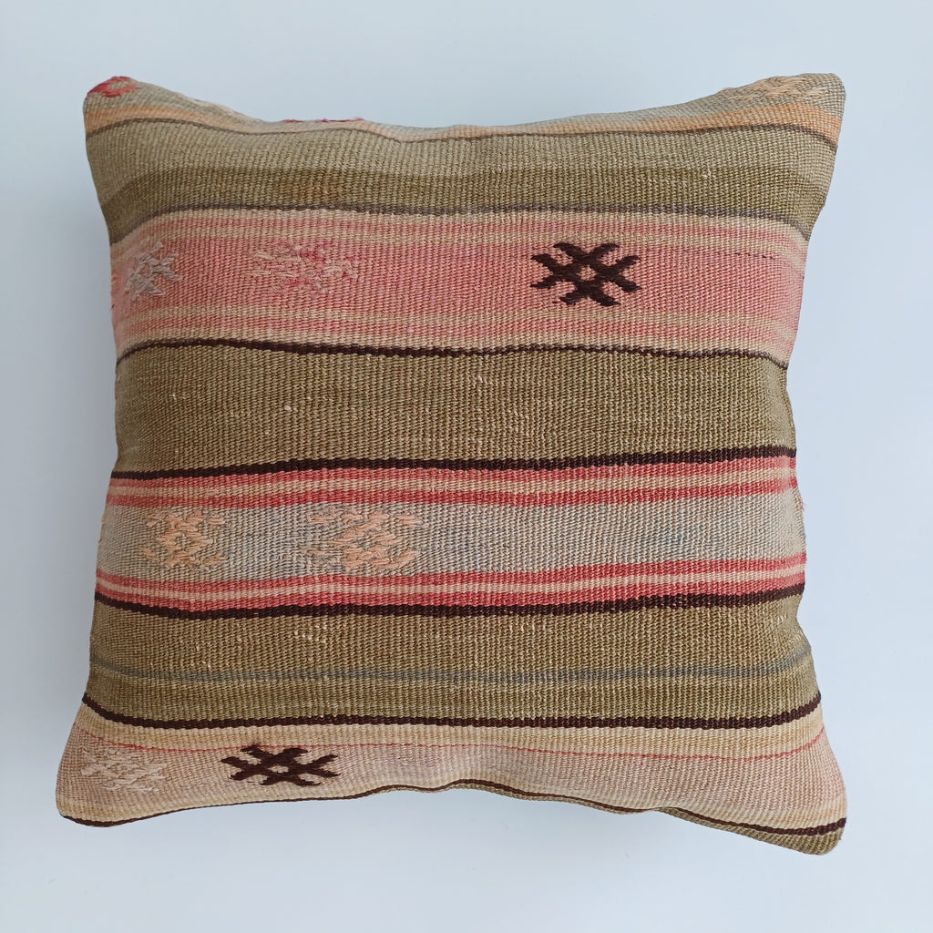 Handmade Vintage Cushion Cover 16''x16'' / 40x40 CM