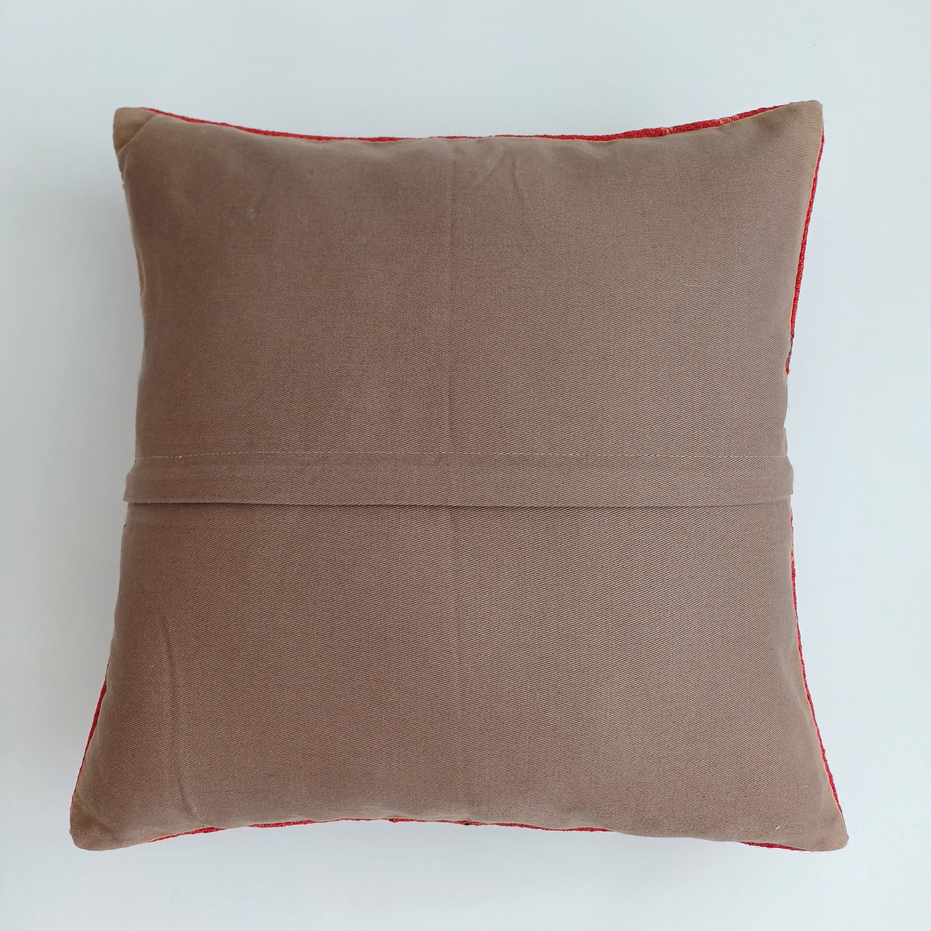 Red Vintage Cushion Cover 16''x16'' / 40x40 CM