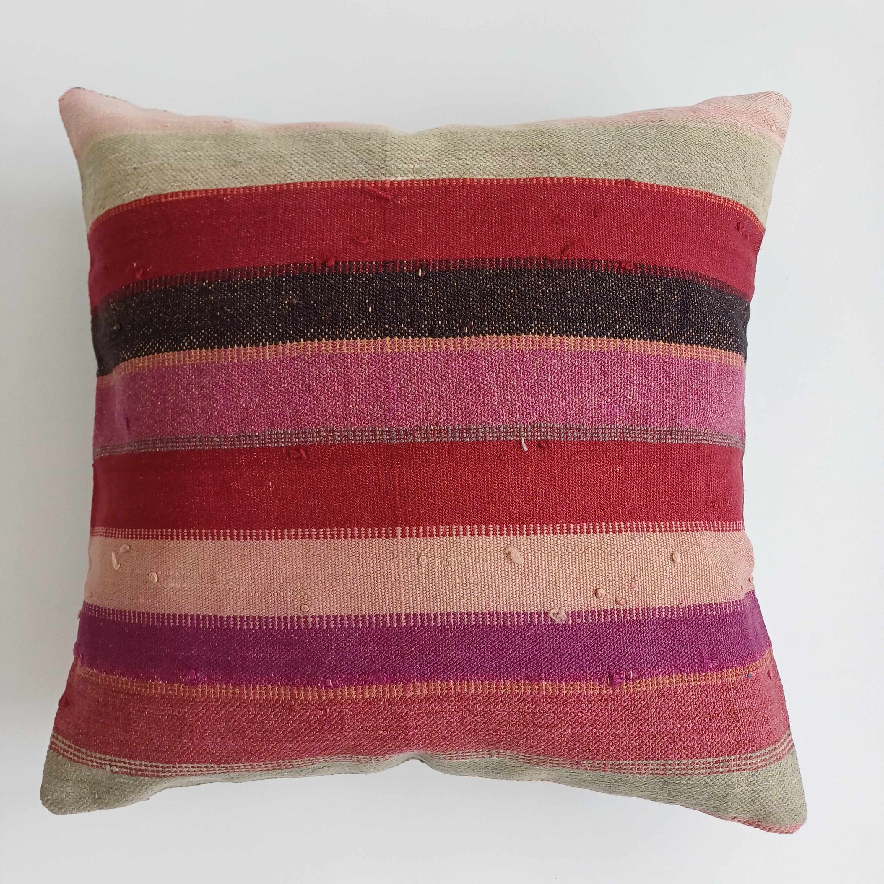 Striped Vintage Cushion Cover 16''x16'' / 40x40 CM