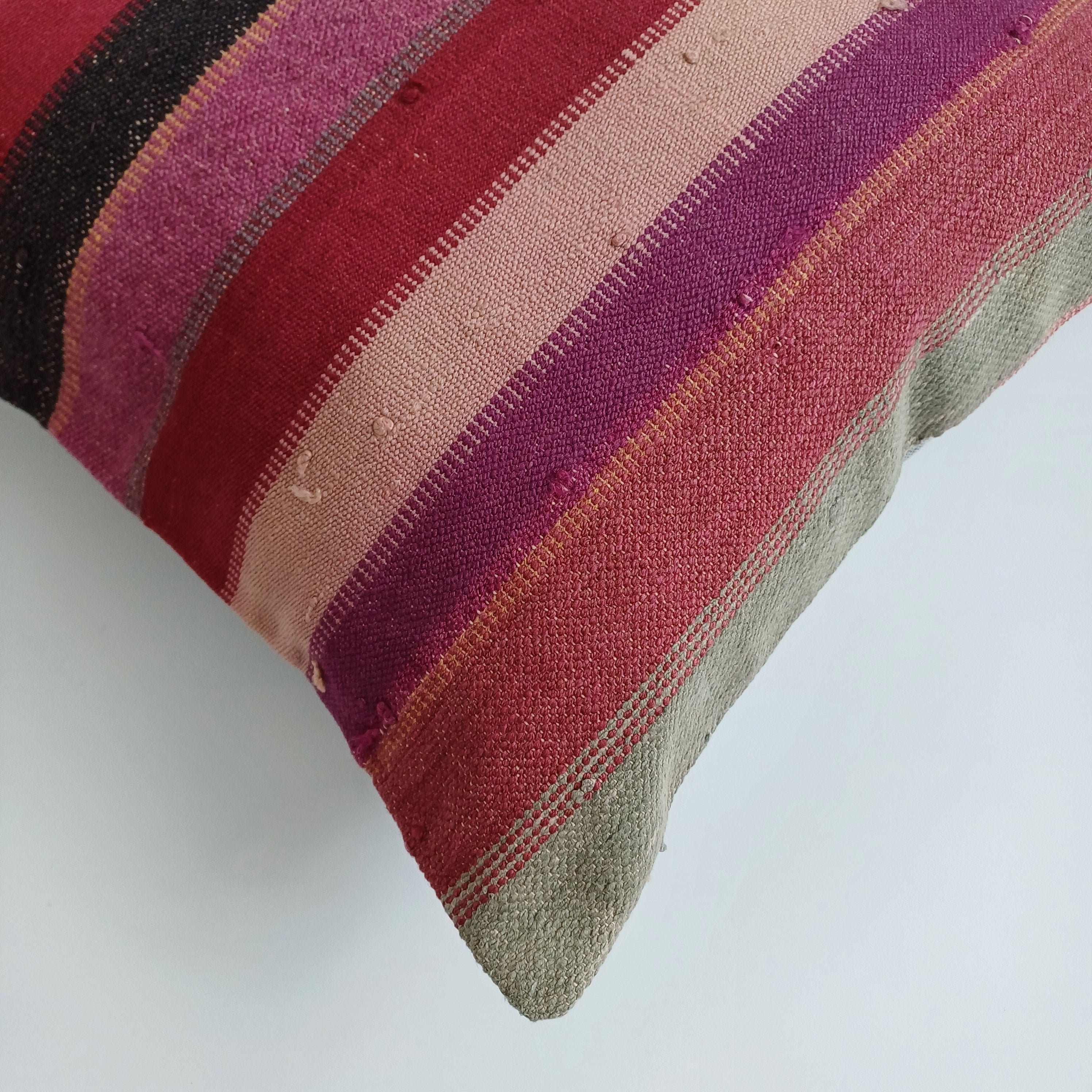 Striped Vintage Cushion Cover 16''x16'' / 40x40 CM